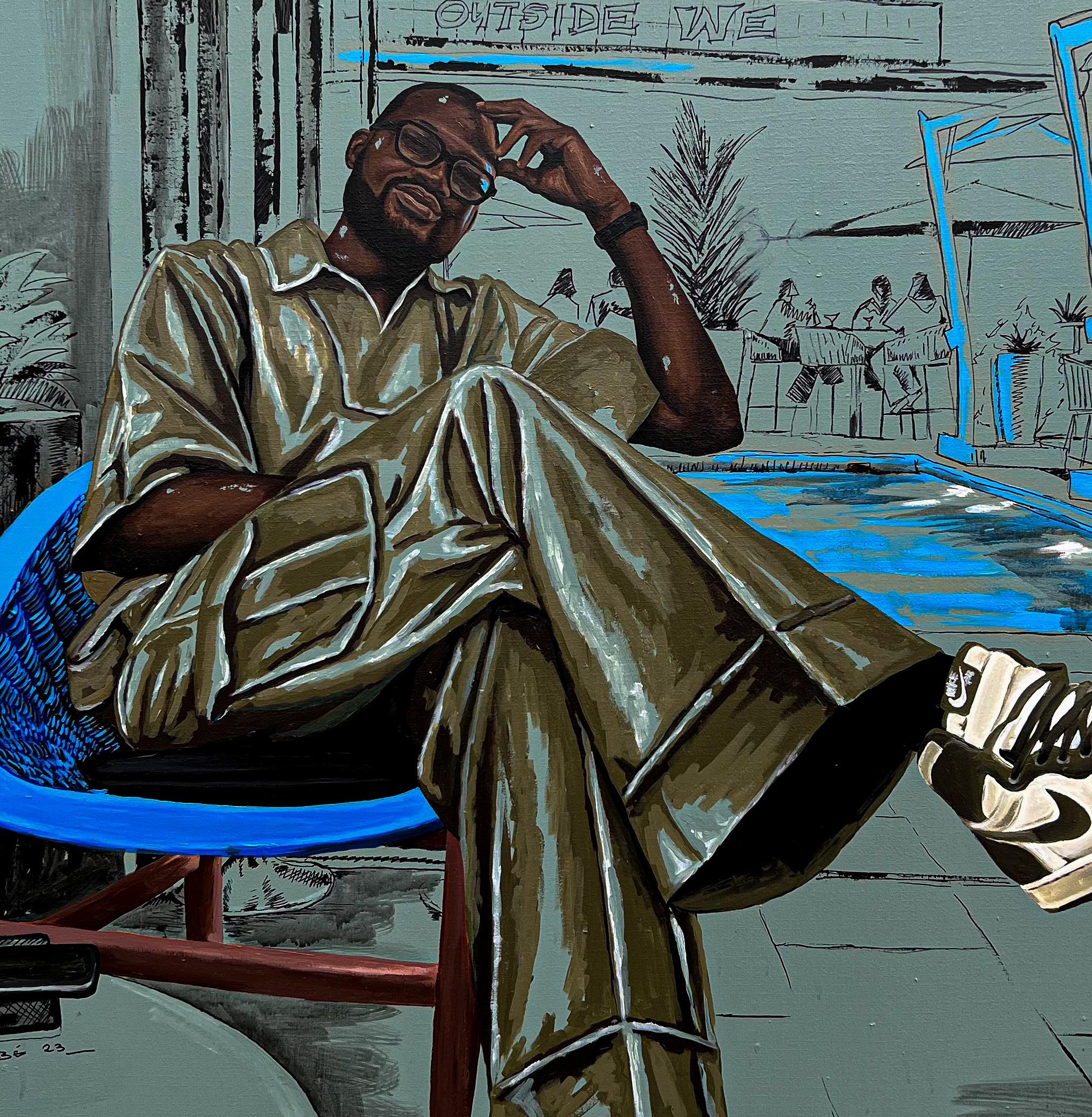 We Outside 1 (Escape Route) - 21st Century, Contemporary, Africa, Nike Sneakers For Sale 3