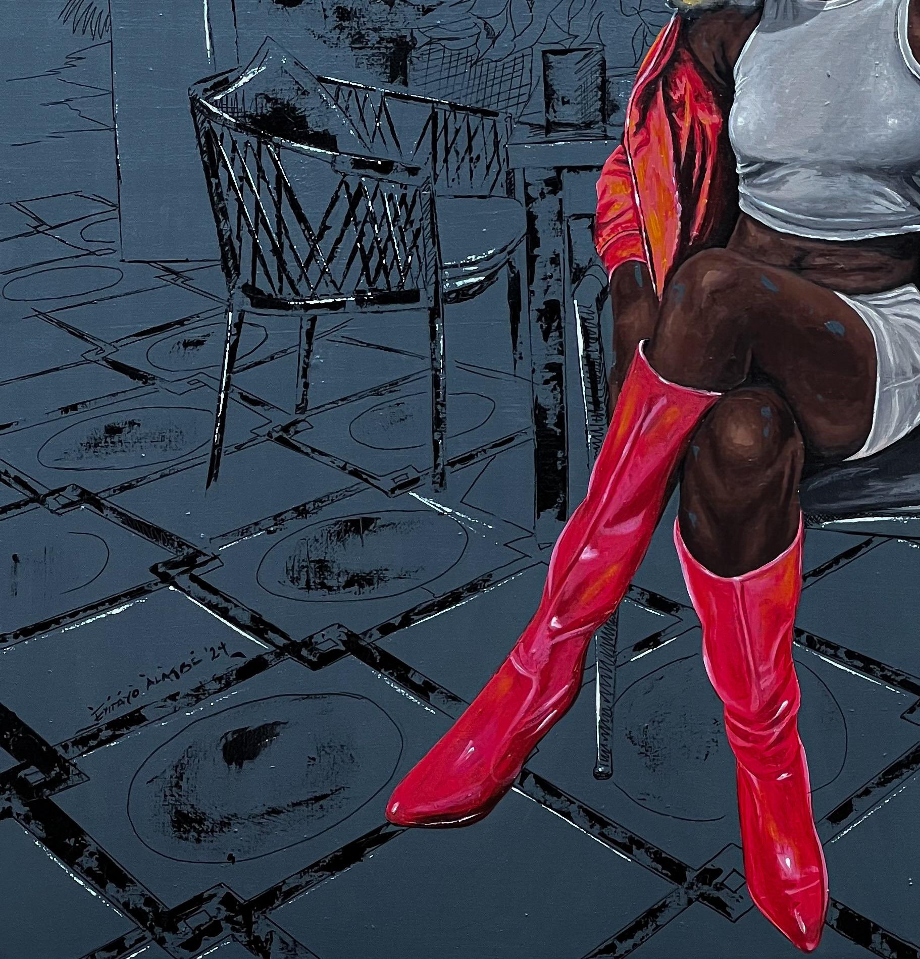 We Outside 2 (Lagos Baddie Girl) - Siglo XXI, Contemporáneo, Figurativo, Mujer en venta 1