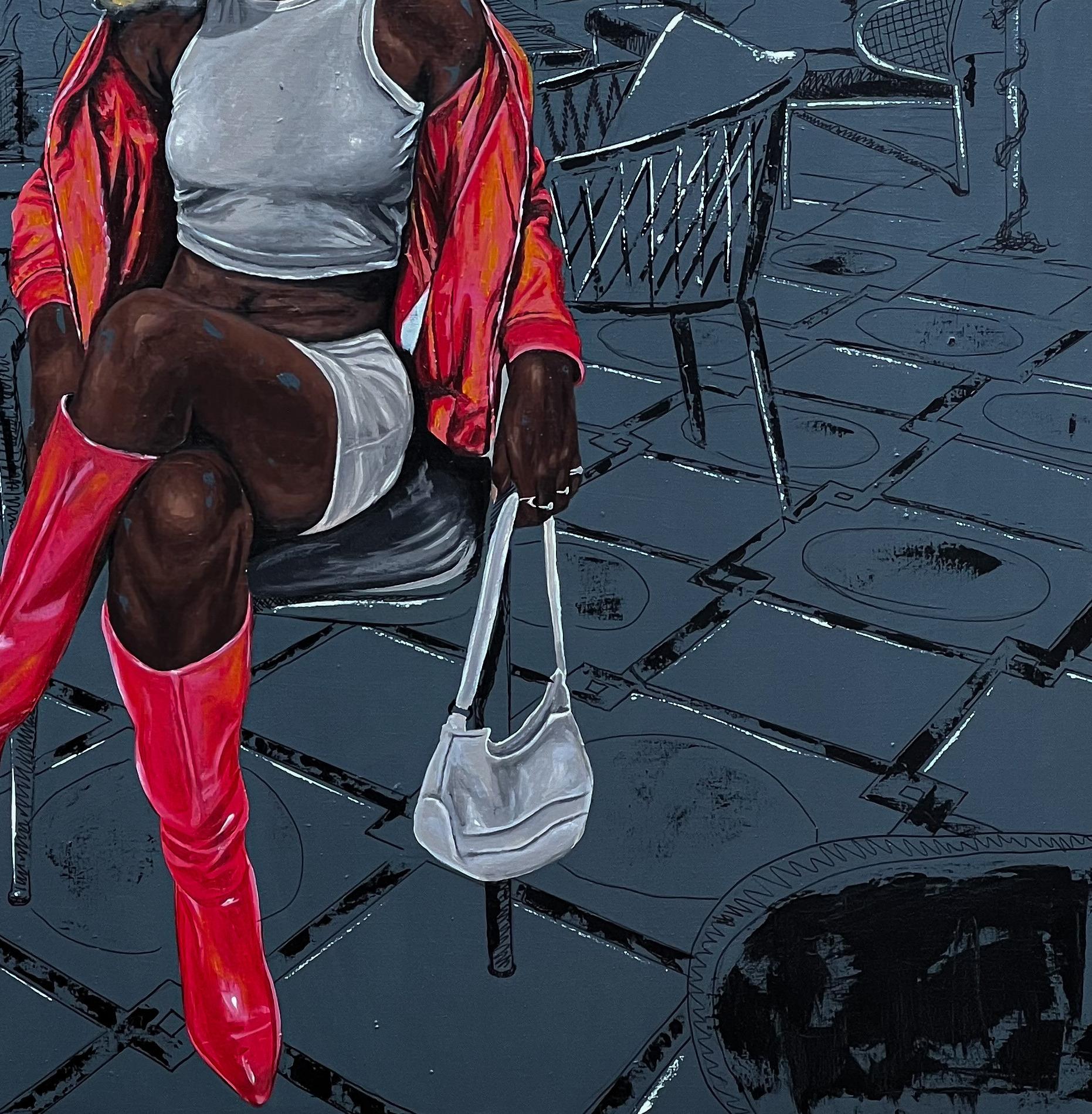 We Outside 2 (Lagos Baddie Girl) - Siglo XXI, Contemporáneo, Figurativo, Mujer en venta 2