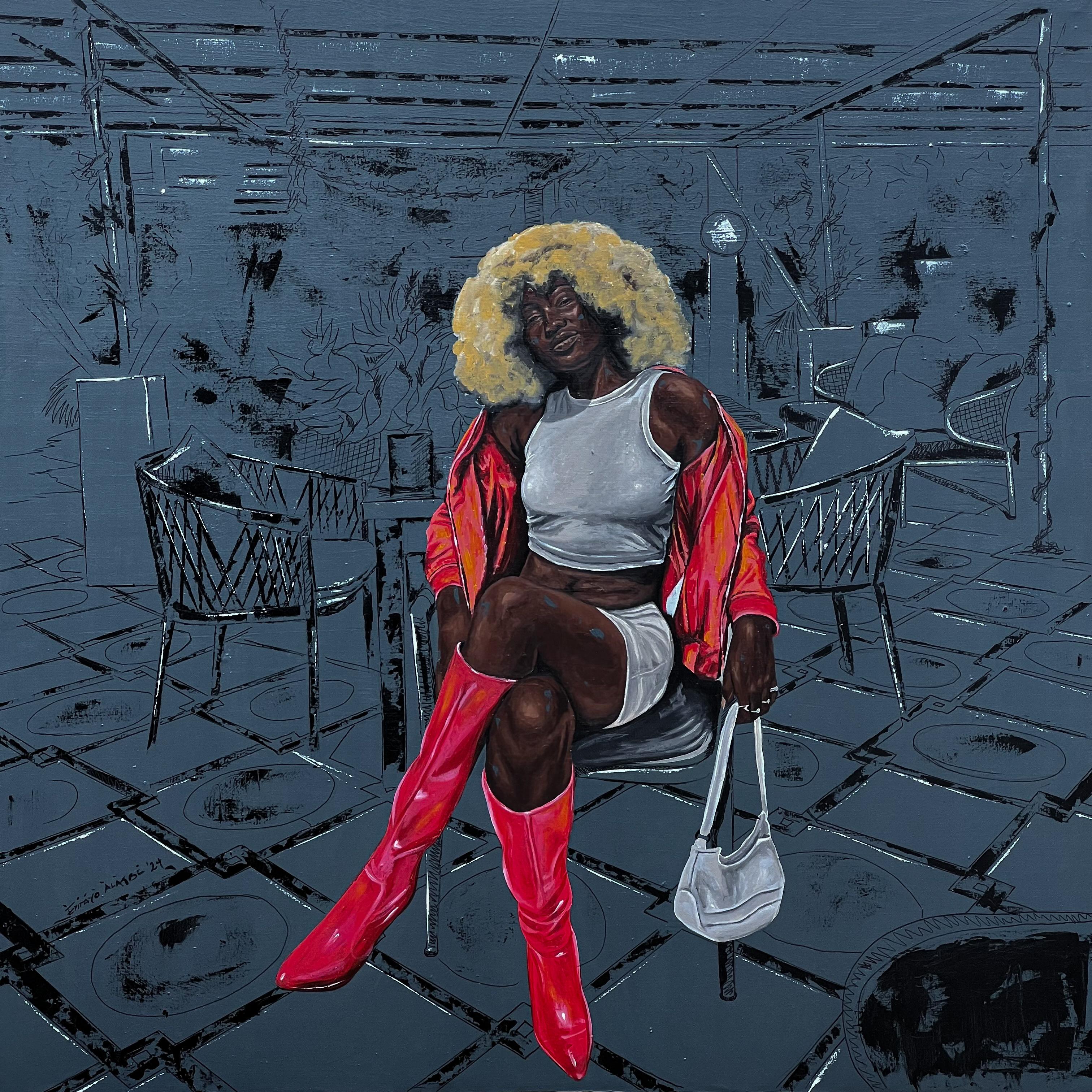 We Outside 2 (Lagos Baddie Girl) - 21st Century, Contemporary, Figurative, Women