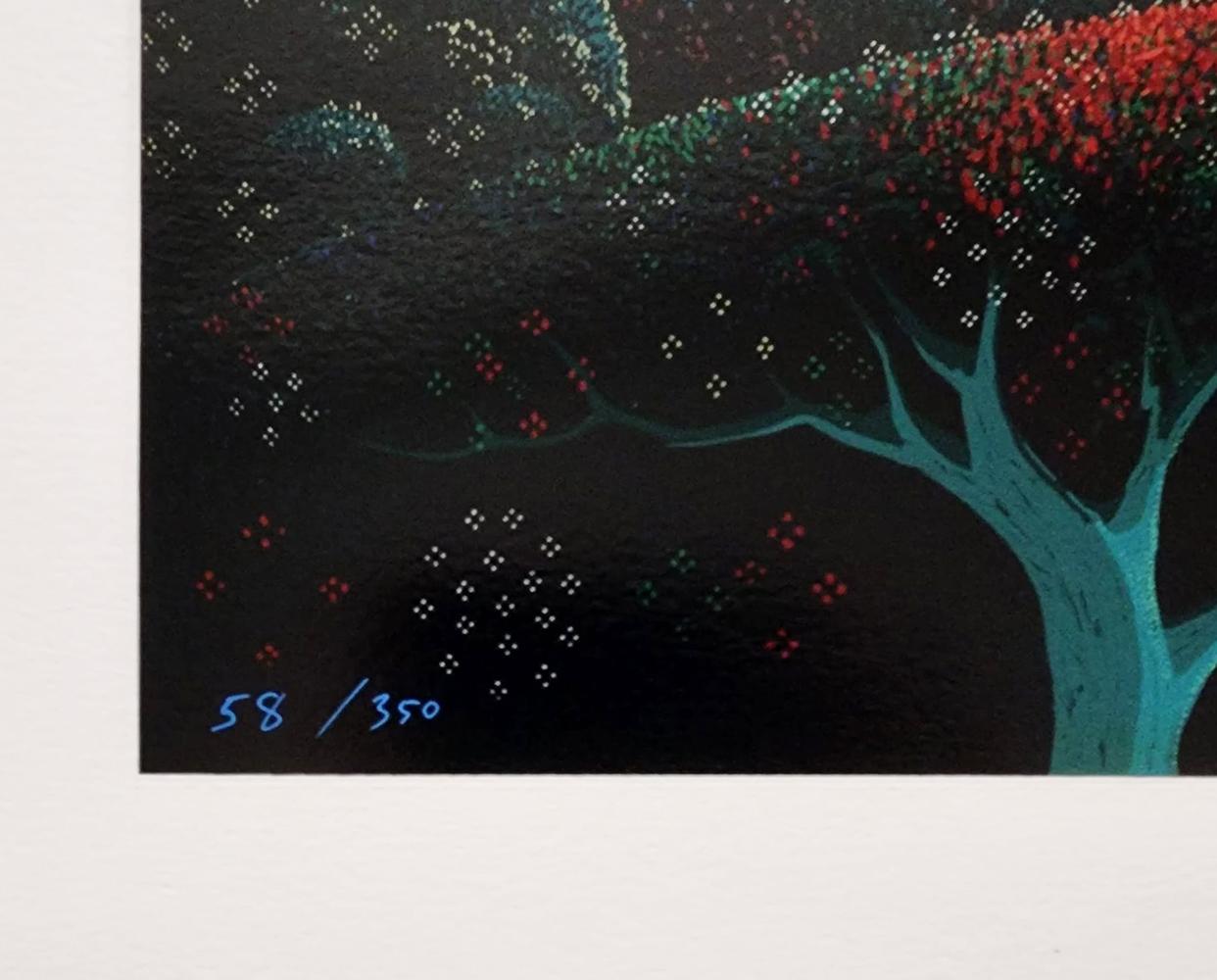BLUE FOG' 1985 - Contemporary Print by Eyvind Earle