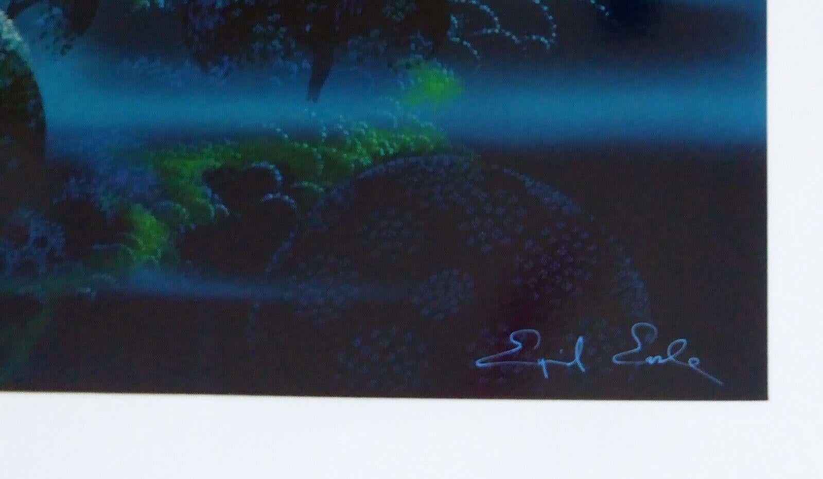 EYVIND EARLE 'VALLEY OF MYSTERY' 1973, HAND SIGNED LIMITED EDITION SERIGRAPH - Print by Eyvind Earle
