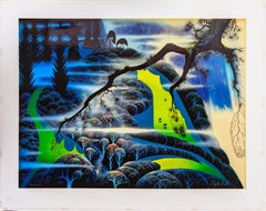 Green Pastures (custom framed large hand signed serigraph)