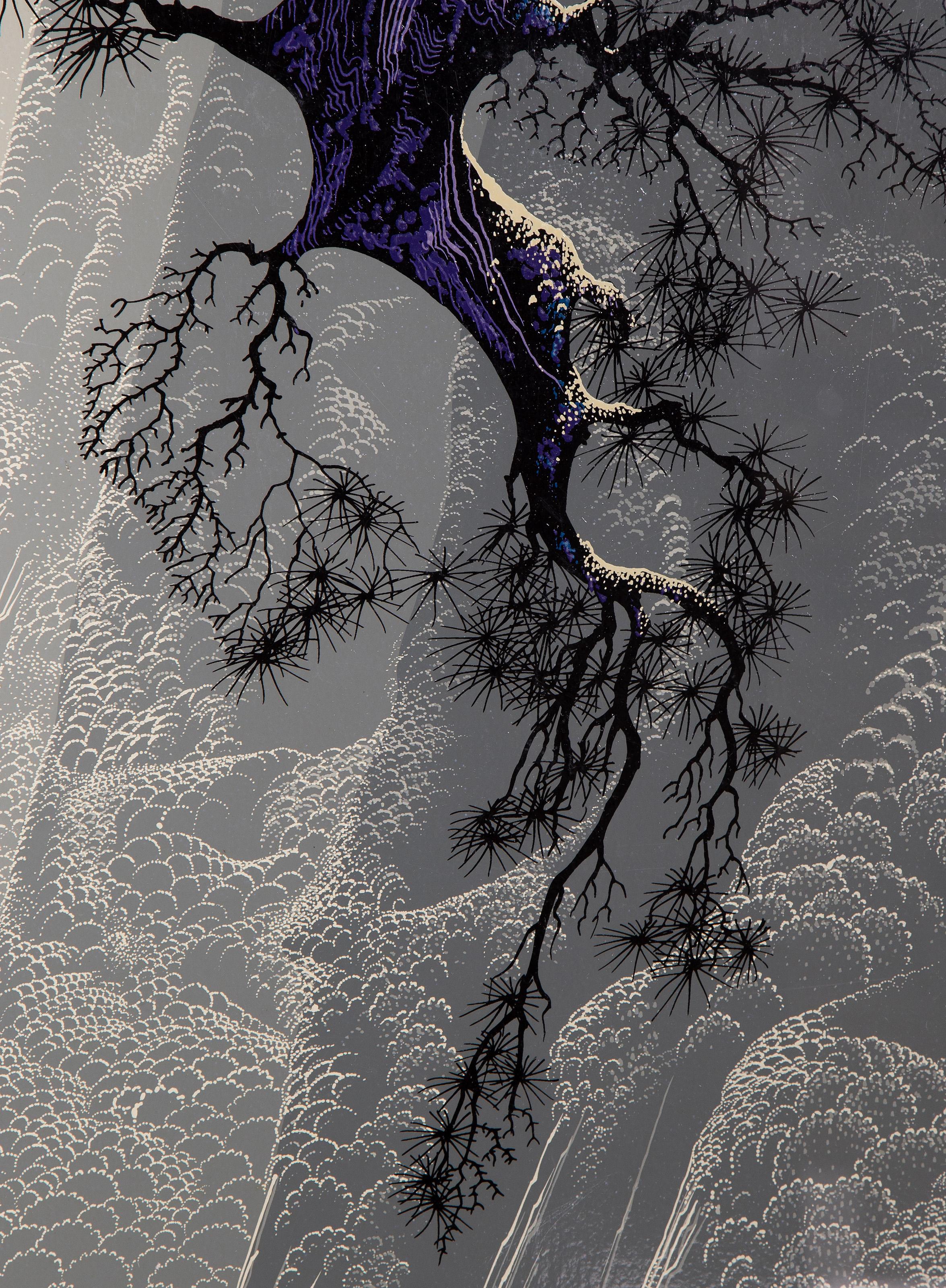 Mountain Rise, Zen Landscape Screenprint by Eyvind Earle For Sale 2