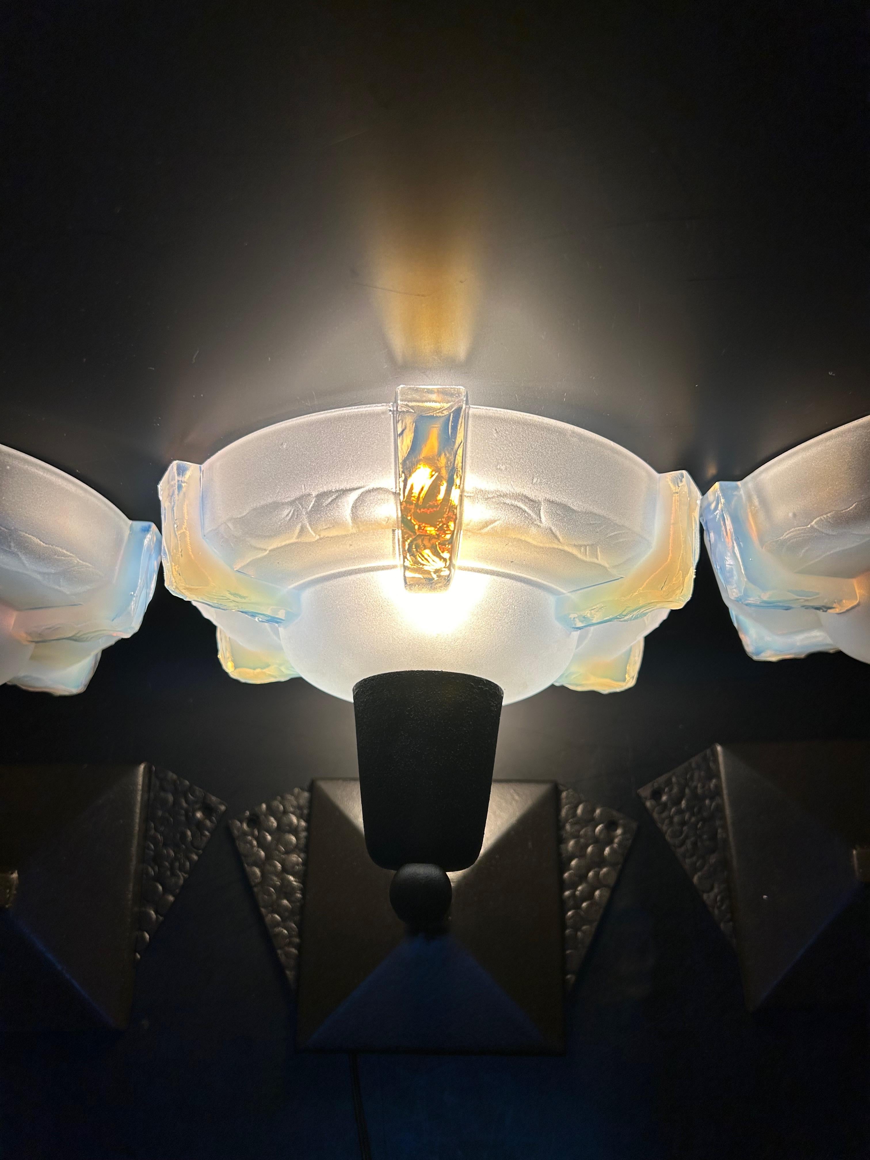 Ezan Wall&Deco Wall Lights verre opalescent en vente 7