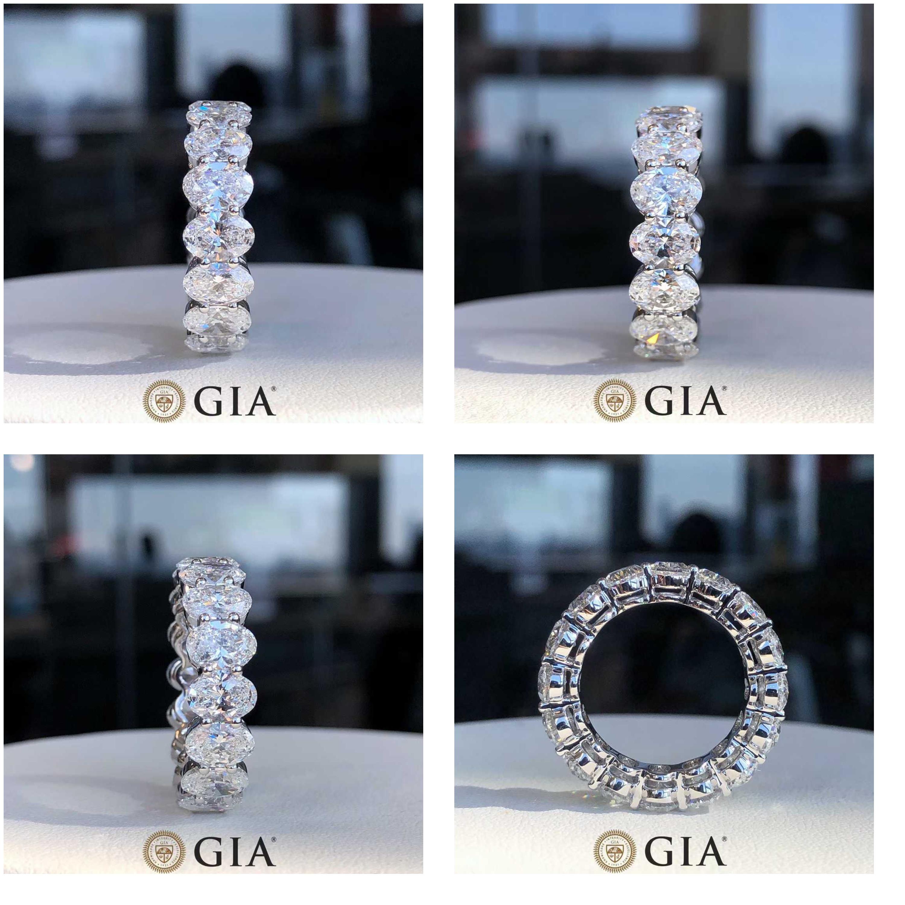 En vente :  Eze Jewelry Bracelet éternel en diamant ovale certifié GIA 14