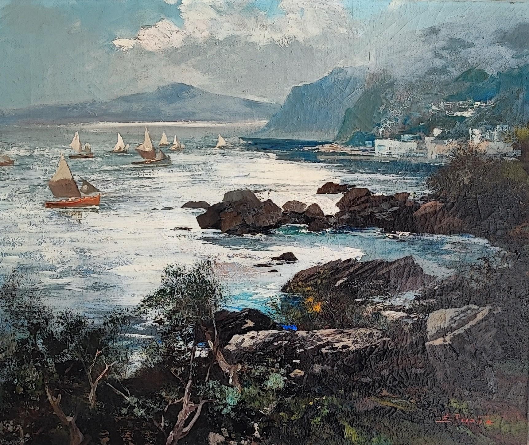 Ezelino Briante Landscape Painting - Boat
