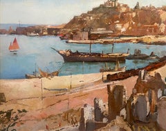 Vintage Harbour Scene
