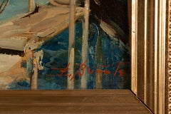 Capri's Fishermen and Faraglioni, Coastal Harbor 20th century Oil Painting