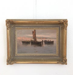 Fishing boats on the lagoon, Venice