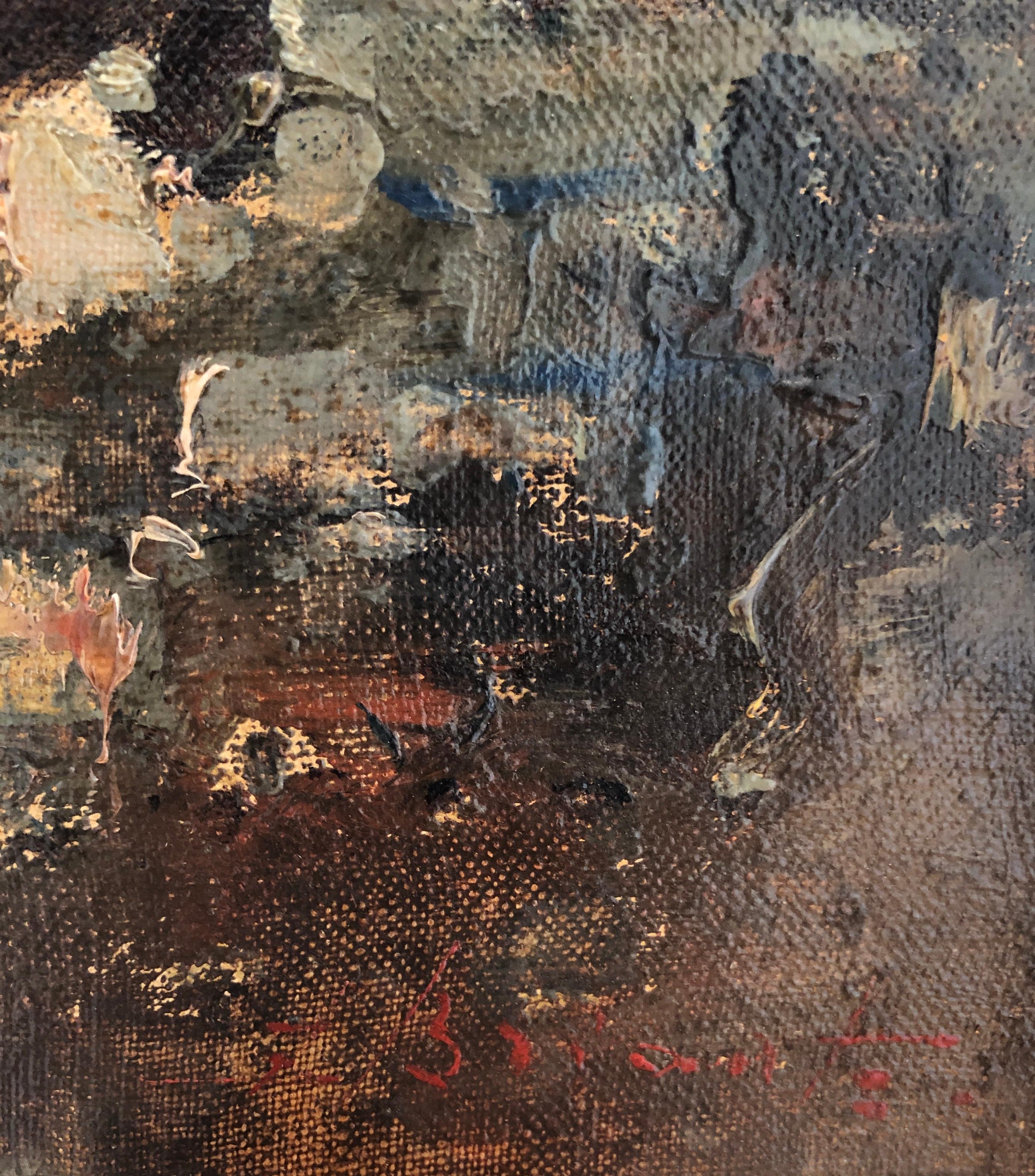 Casas típicas - Painting Escuela italiana de Ezelino Briante
