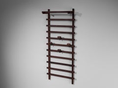 Ezhio Longhi for Elam Wall-Mounted Coat Rack in Teak