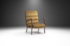 Ezio Longhi Ribbed-Back Lounge Chair for ELAM, Italy 1960s