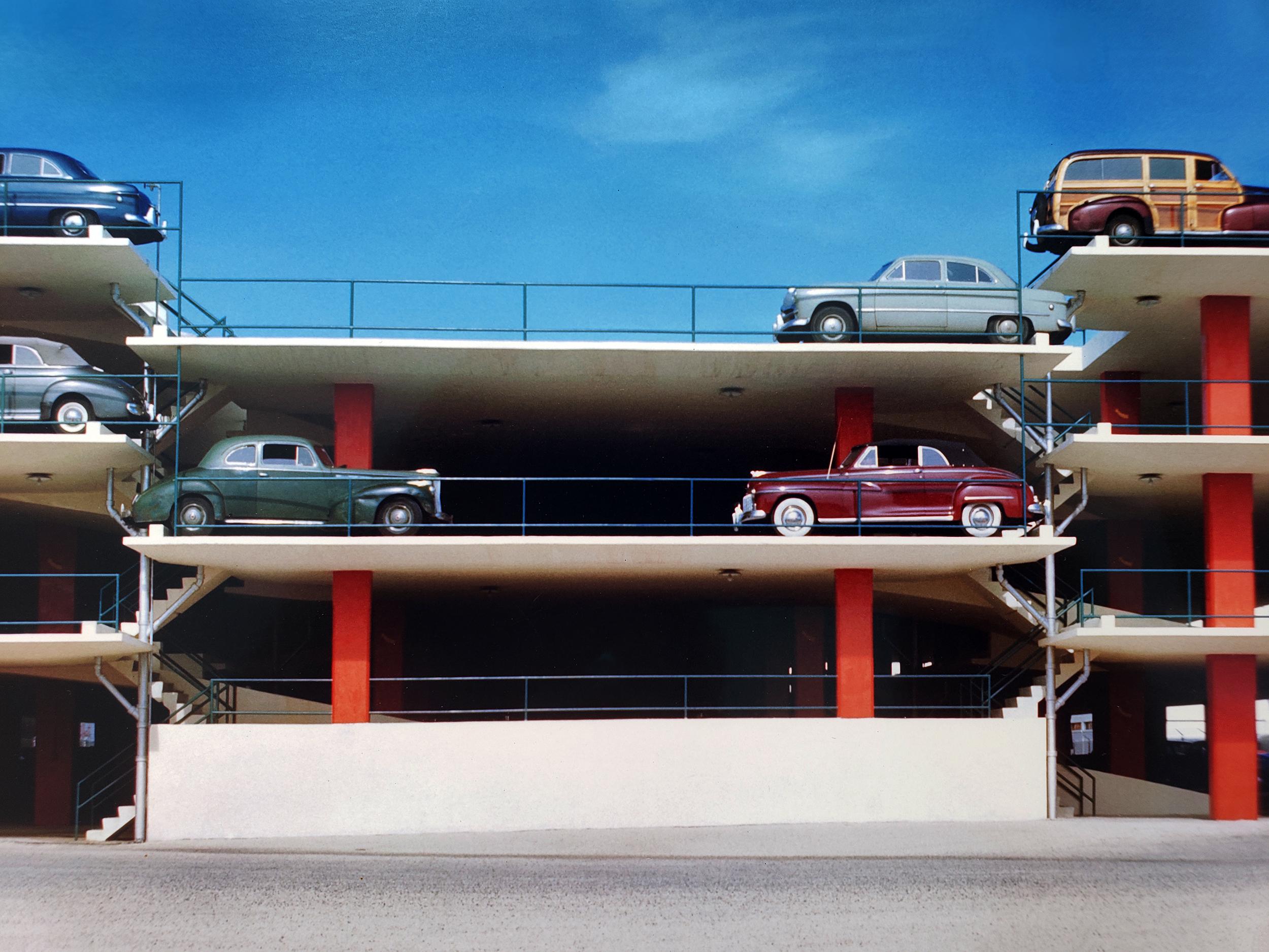 Miami Parking Garage, Robert Law Weed and Associates, Miami Fl.  - Modern Photograph by Ezra Stoller