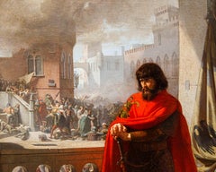 Ezzelino da Romano contemple le massacre de Vicence, Lorenzo Delleani