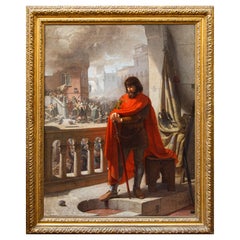 Ezzelino da Romano contemple le massacre de Vicence, Lorenzo Delleani
