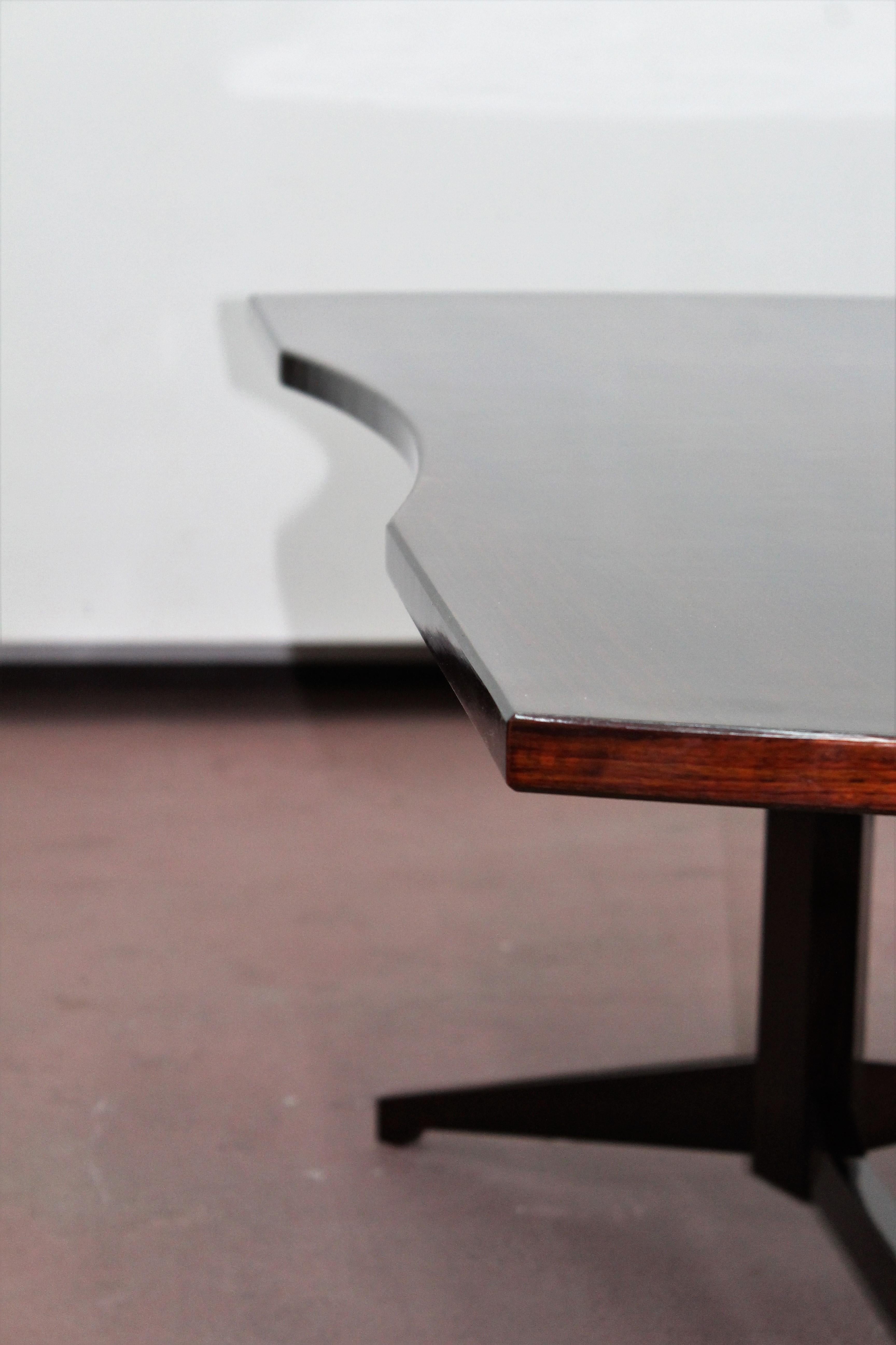 Metal F. Albini & F. Helg for Poggi, 1958 Italy Modern Wood Desk Table 
