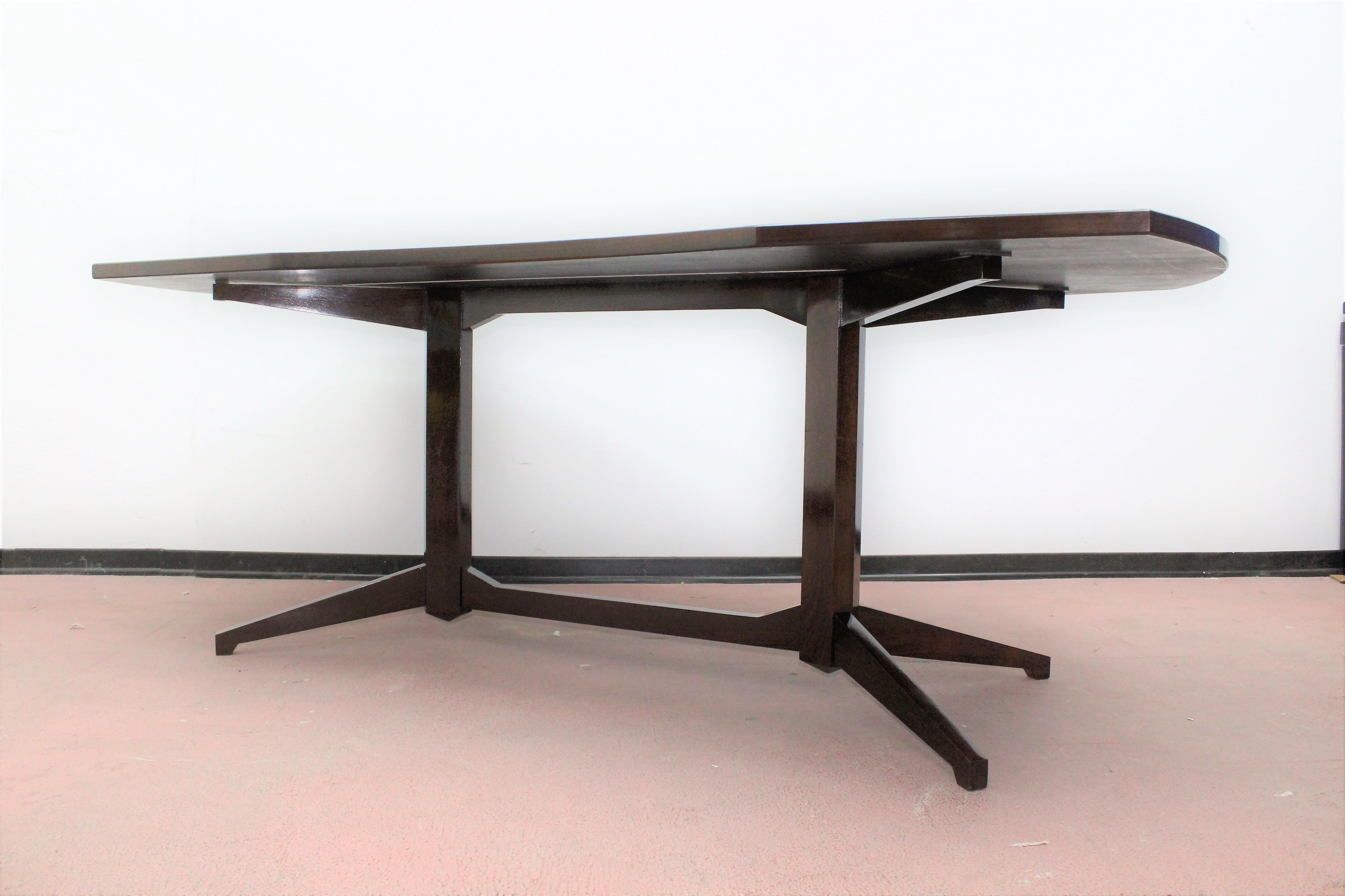 F. Albini & F. Helg for Poggi, 1958 Italy Modern Wood Desk Table 