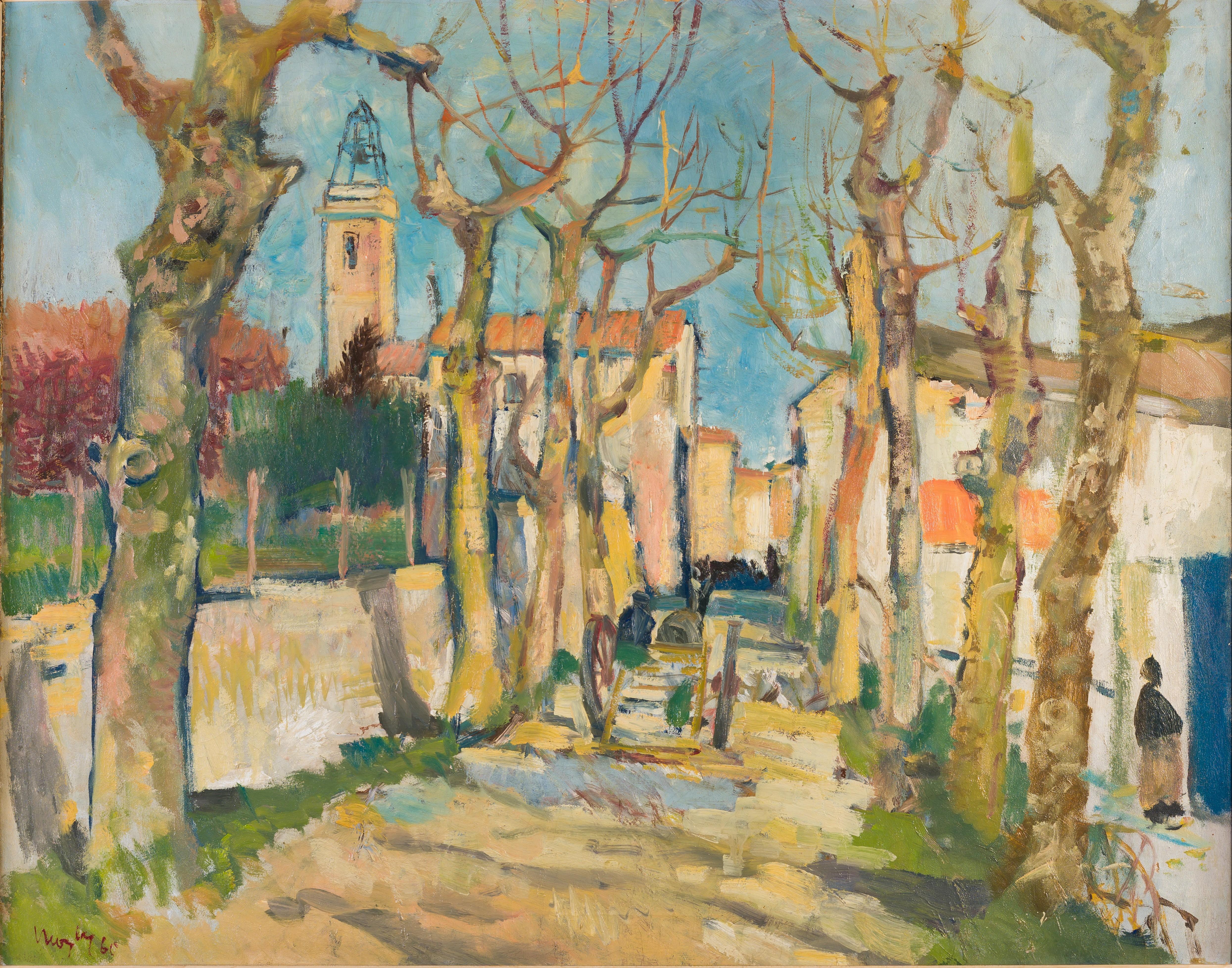 Paysage Herault, France. - Painting by F. Alexander Wust