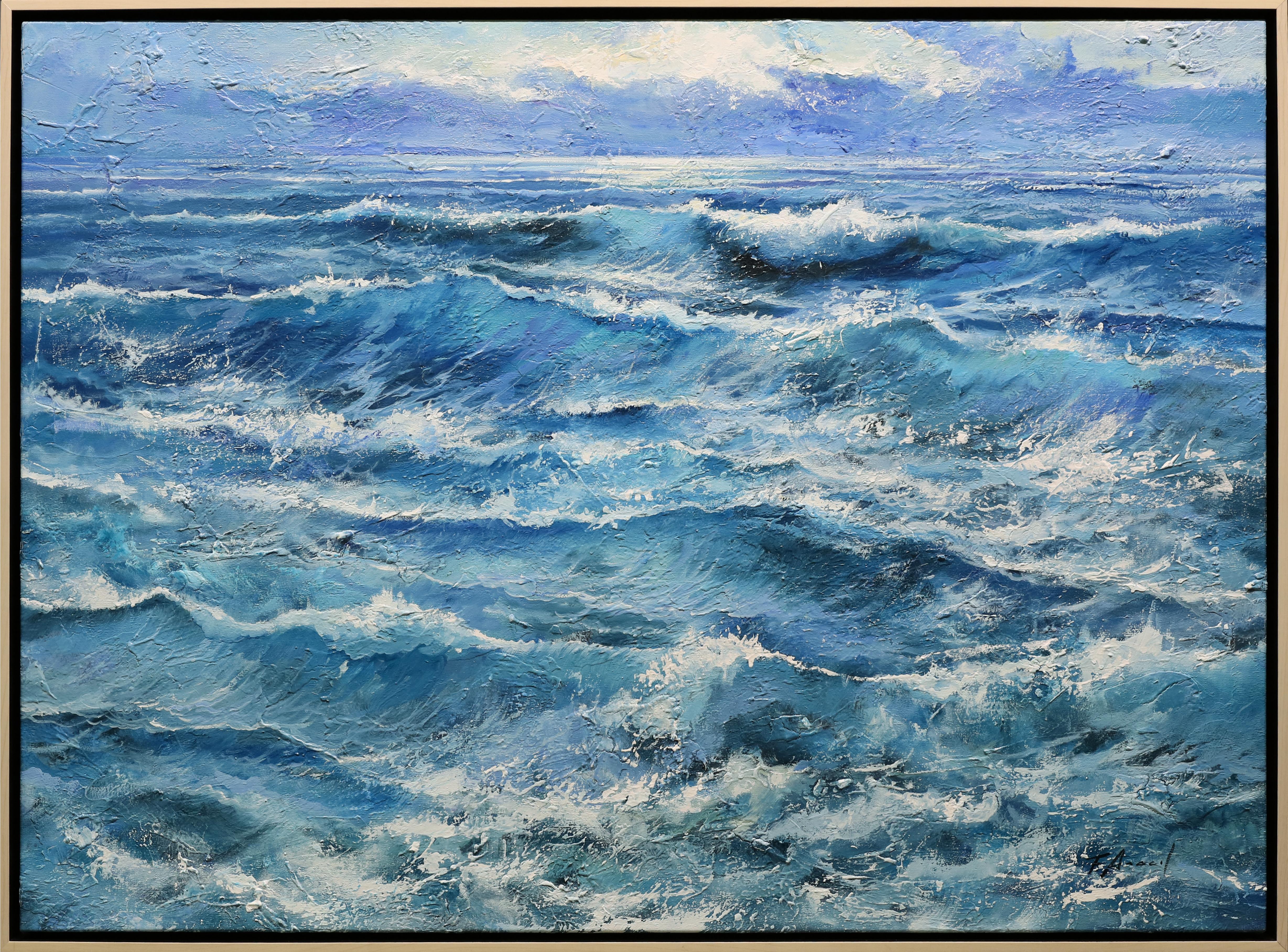 F. Aracil  Landscape Painting - High Tide