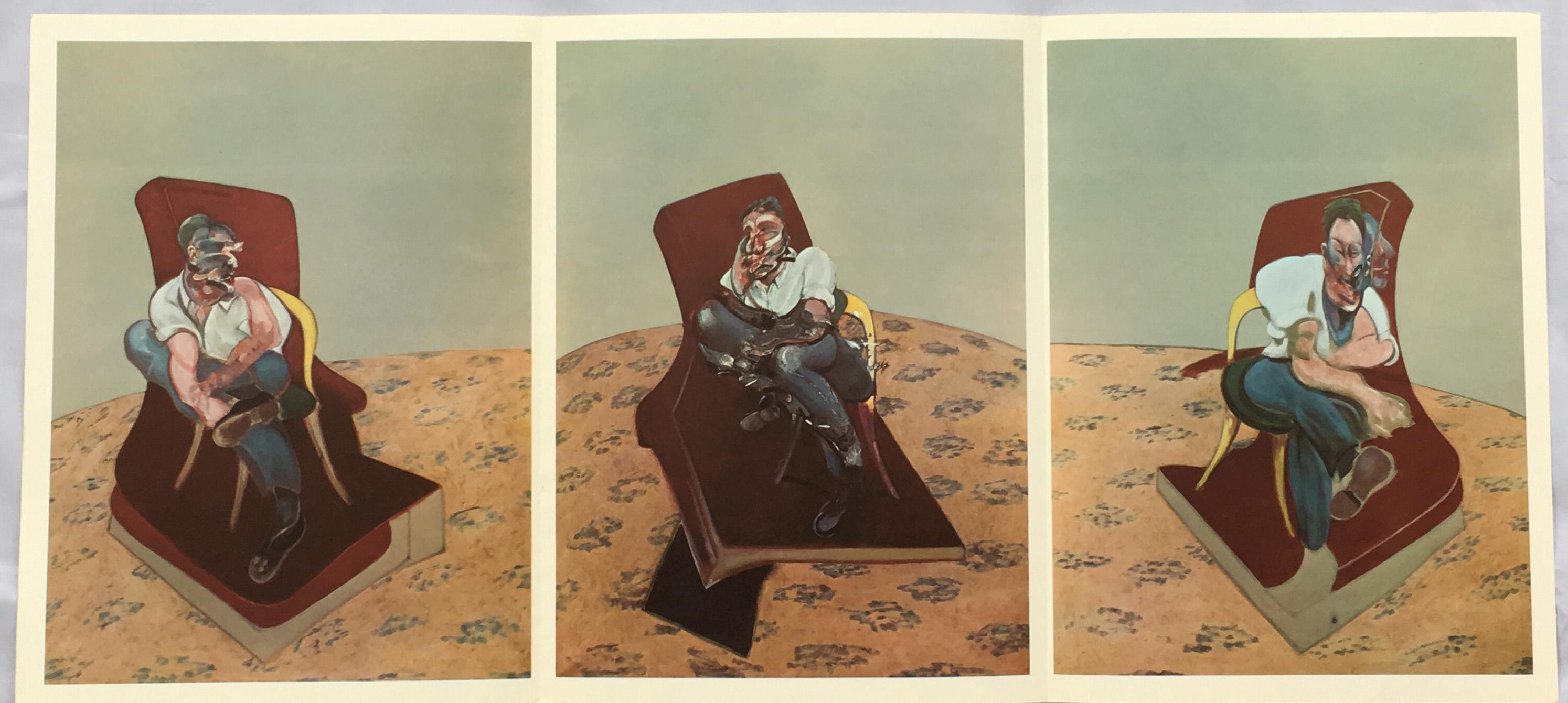 Francis Bacon Three Studies for Portrait of Lucian Freud (lithograph)  1