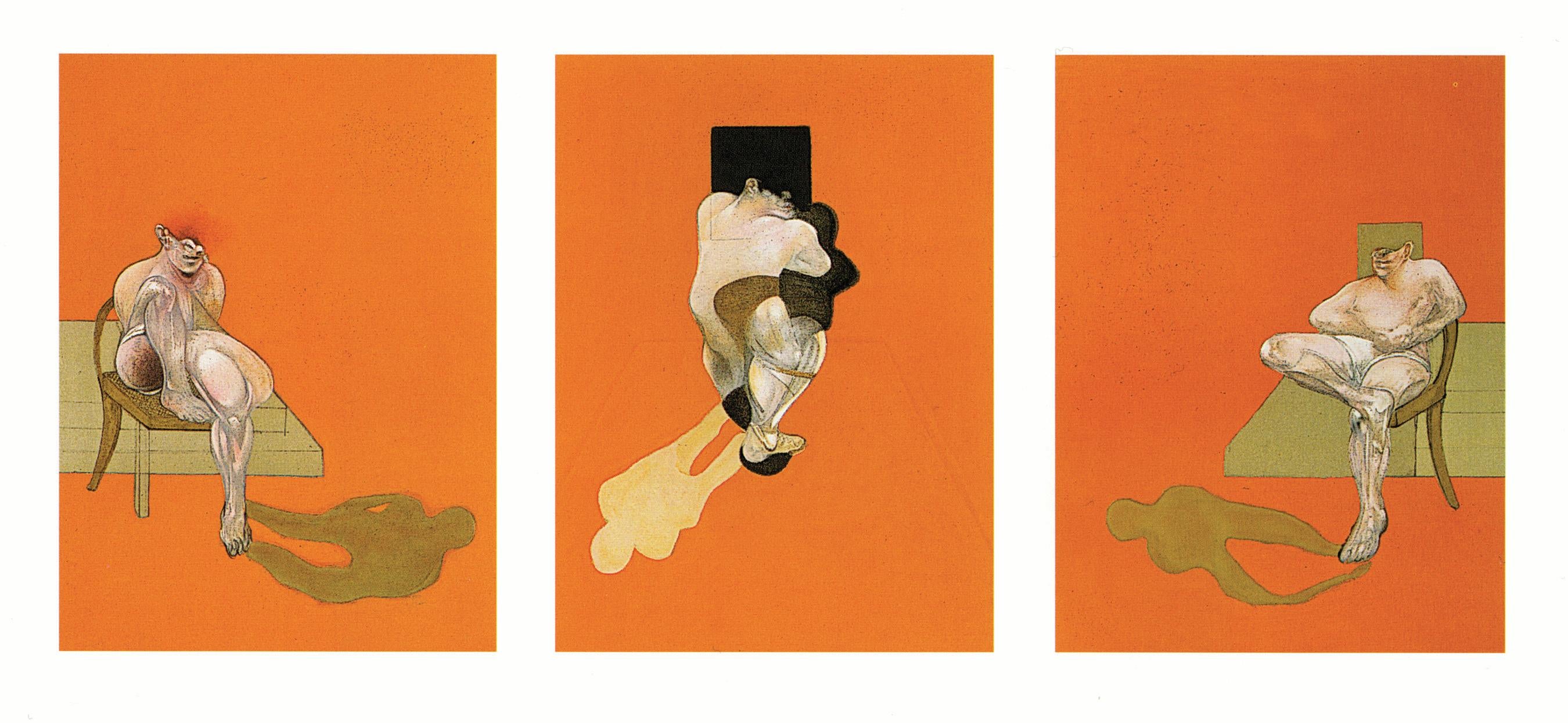 Francis Bacon Figurative Print - Triptych 1983