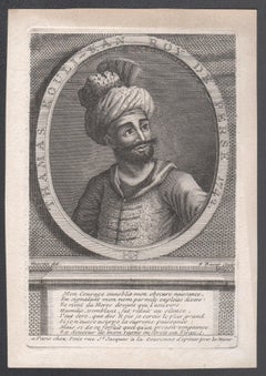 Thamas Kouli-Kan, Roy de Perse, 1742 (Nader Shah), portrait engraving, 1742