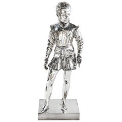F. Barbedienne, a Life-Size Silvered Bronze of King Henri IV Enfant as a Child