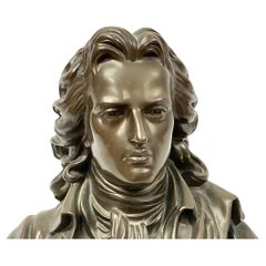 F. Barbedienne Bronzebüste von Friedrich Schiller