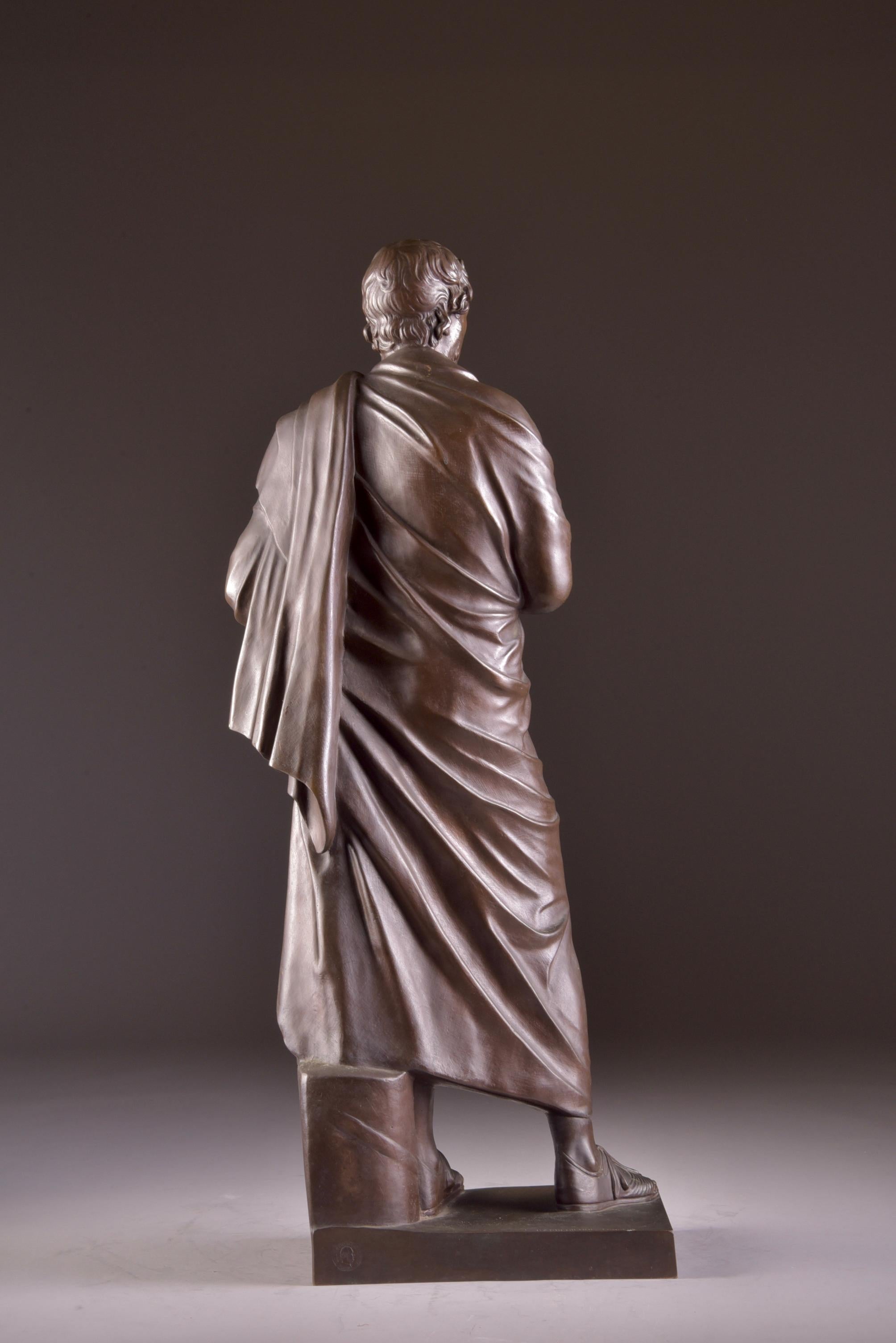 F. Barbedienne Fondeur, A. Collas Brevete, Beeld, eine große Statue der Sophocle, F. Barbedienne 4