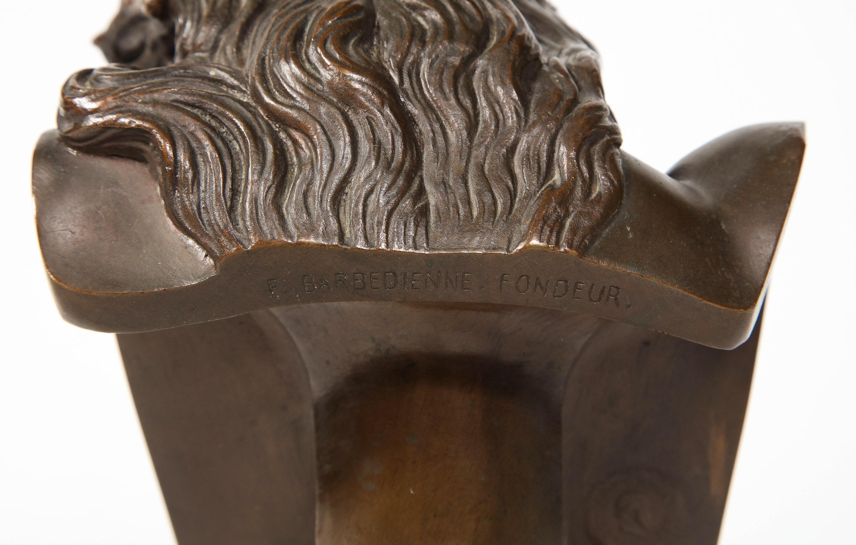 Jean-Baptiste Auguste Clesinger, French Bronze Bust of Jesus Christ, Barbedienne 6