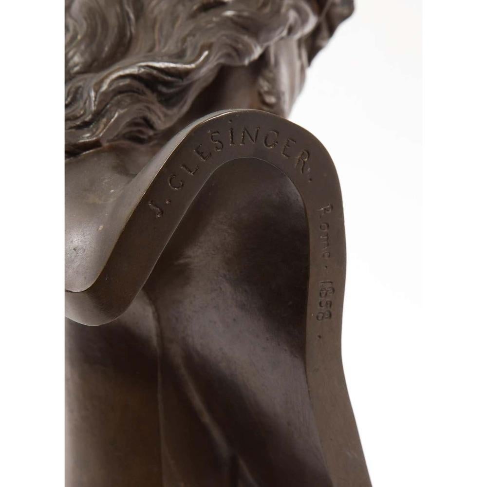 Jean-Baptiste Auguste Clesinger, French Bronze Bust of Jesus Christ, Barbedienne 7