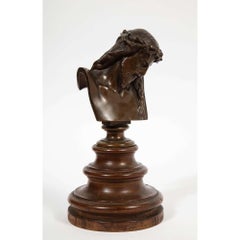Jean-Baptiste Auguste Clesinger, French Bronze Bust of Jesus Christ, Barbedienne