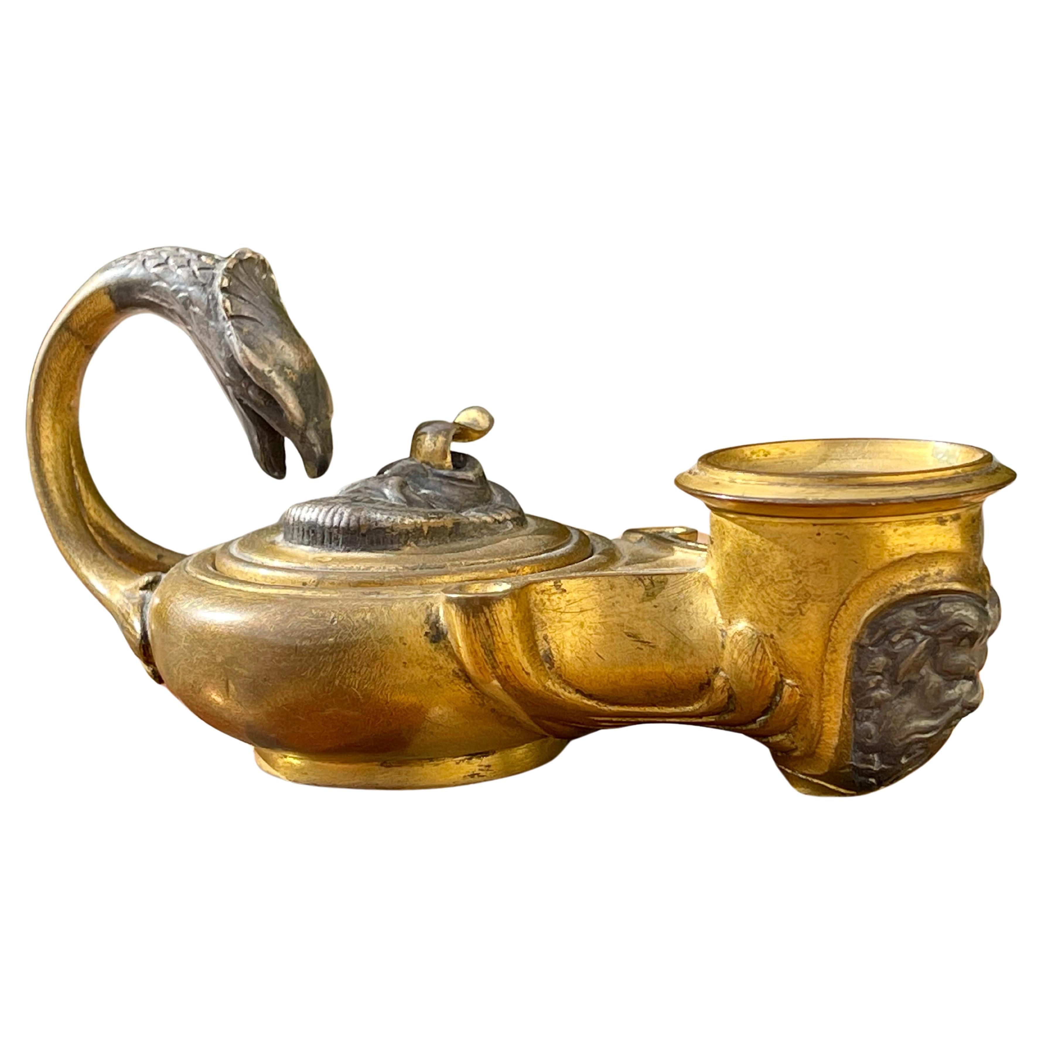 F. Barbedienne - Oil Lamp / Hand Candle Holder For Sale