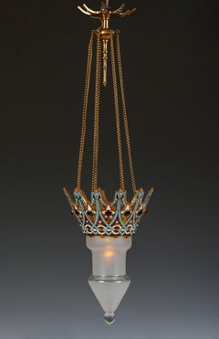 F. Barbedienne, Orientalist Chandelier, France, circa 1880