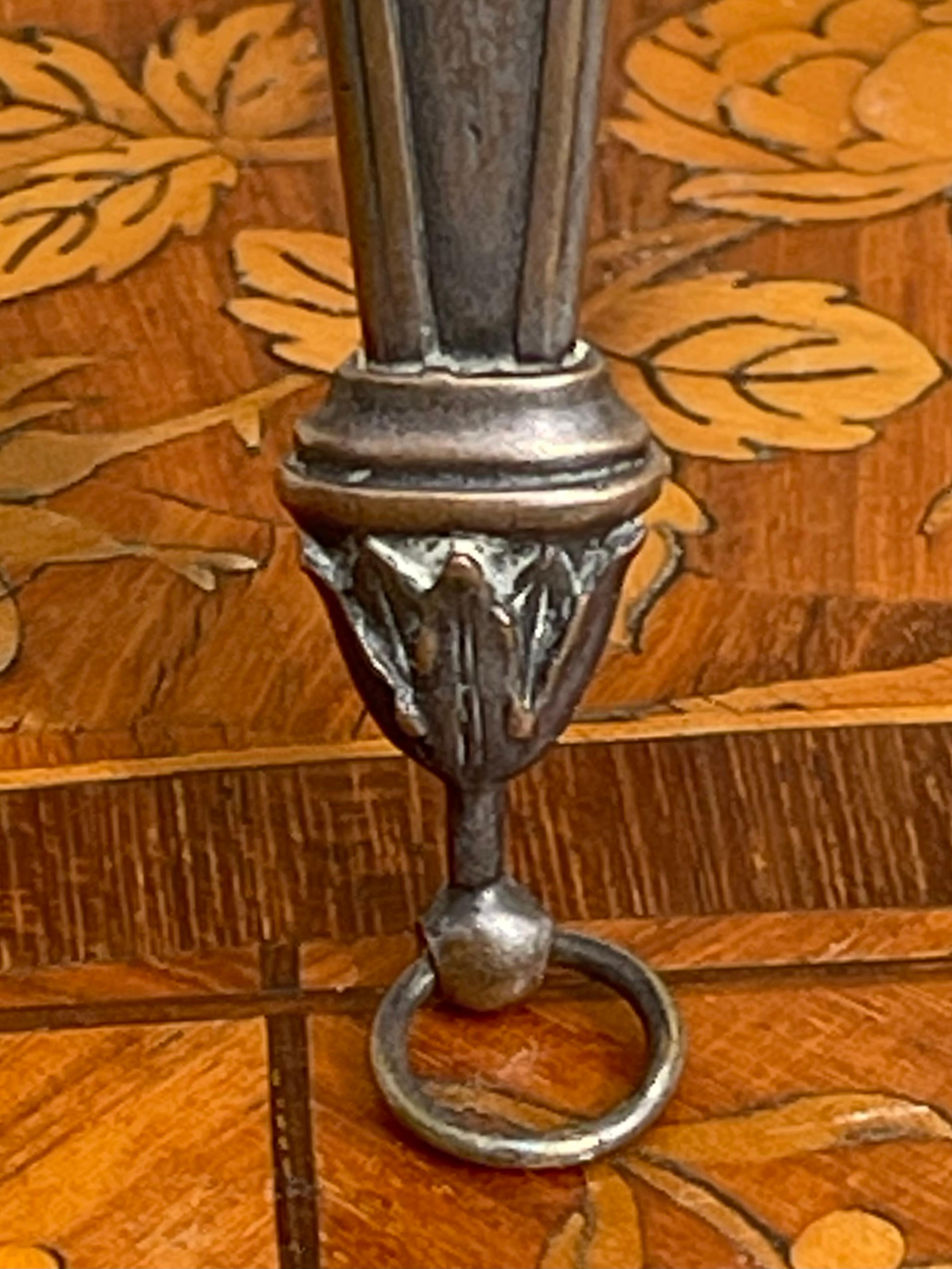 F. Barbedienne - Miroir à main en bronze argenté Bon état - En vente à Beaune, FR