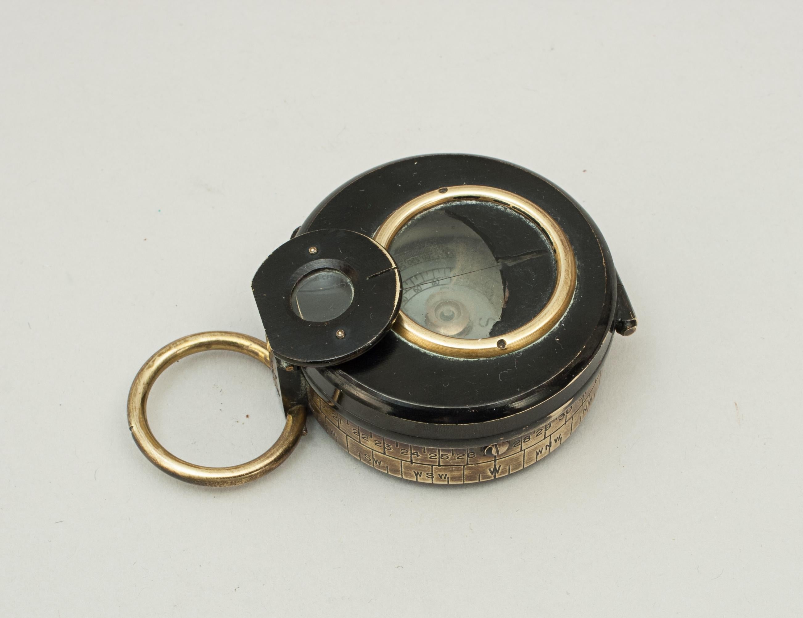 F Barker & Son Lensatic Marching Compass 1