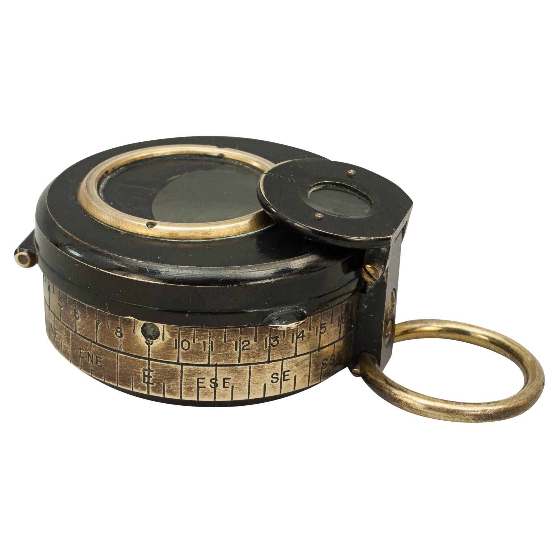 F Barker & Son Lensatic Marching Compass