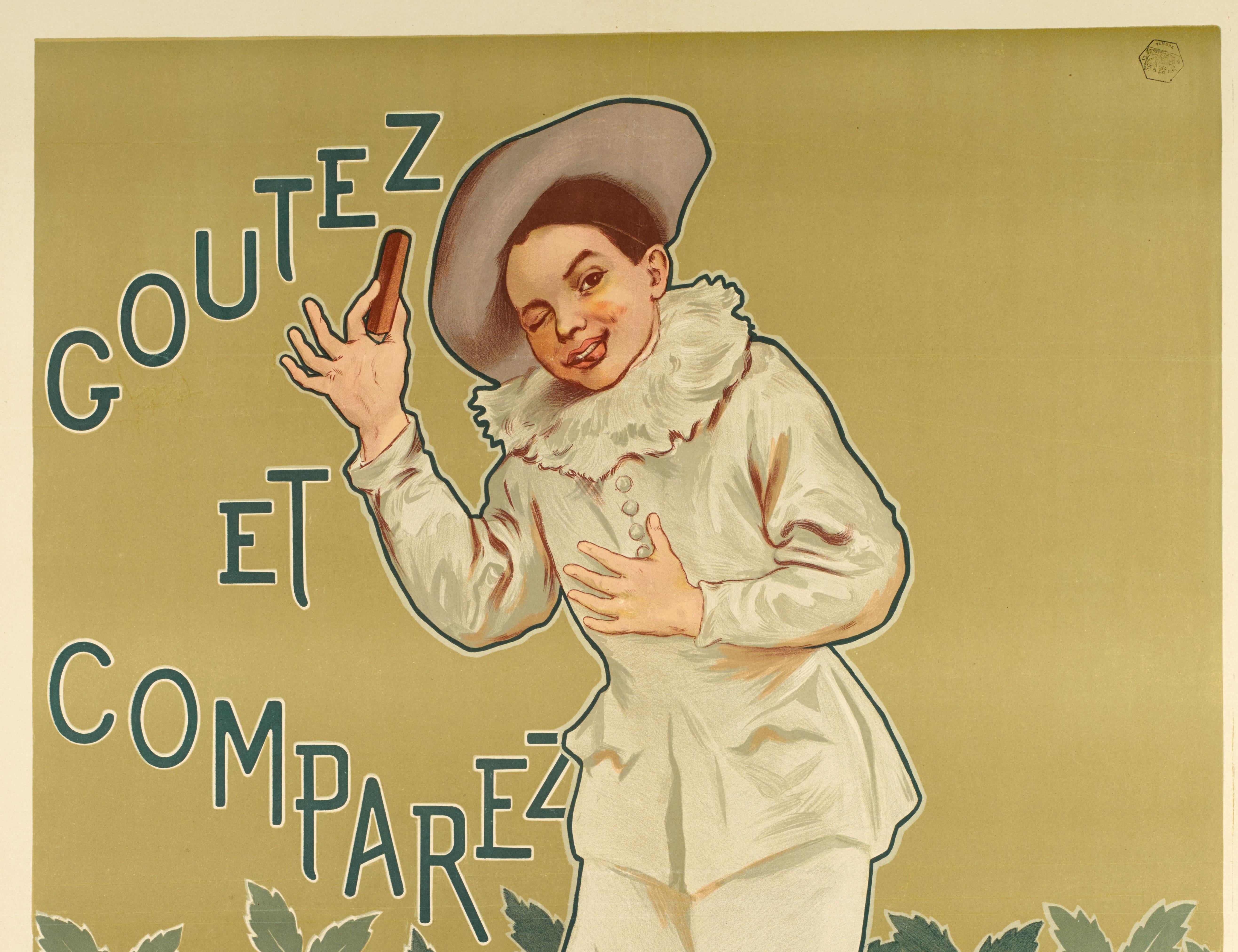 Original Cocoa Poster by Firmin Bouisset for Chocolat Poulain in 1898.

Artist: Firmin Bouisset (1859-1925)
Title: Chocolat Poulain
Date: vers 1898
Size: 36.6 x 50.8 in / 93 x 129 cm.
Printer: Imp. H.LAAS E. PECAUD & Cie, Paris
Materials and