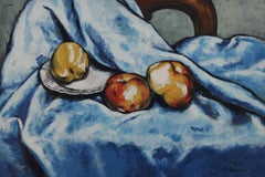Retro F. Braun  - 1950 Oil, Three Apples