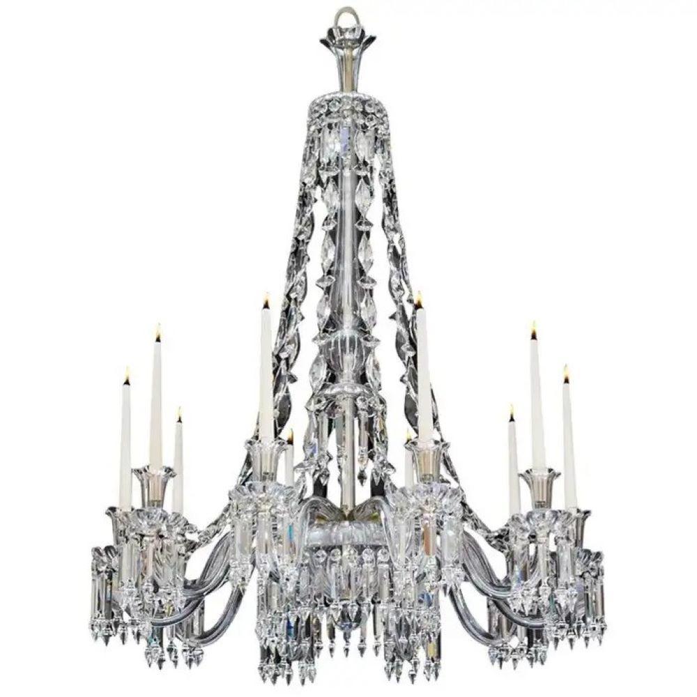 Mid-19th Century F & C Osler 19th Century Gasolier, now electrified.