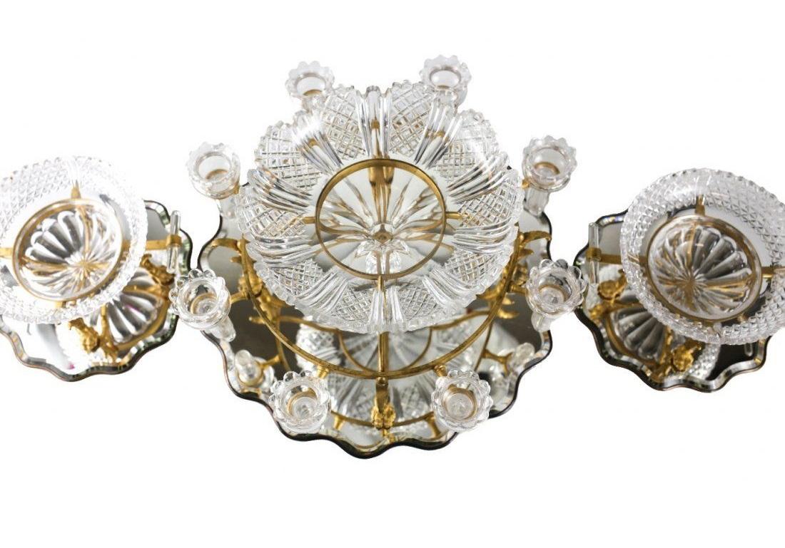 European F & C Osler Ormolu Centrepiece Epergne Mounted Table Garniture, Mid-19th Century For Sale