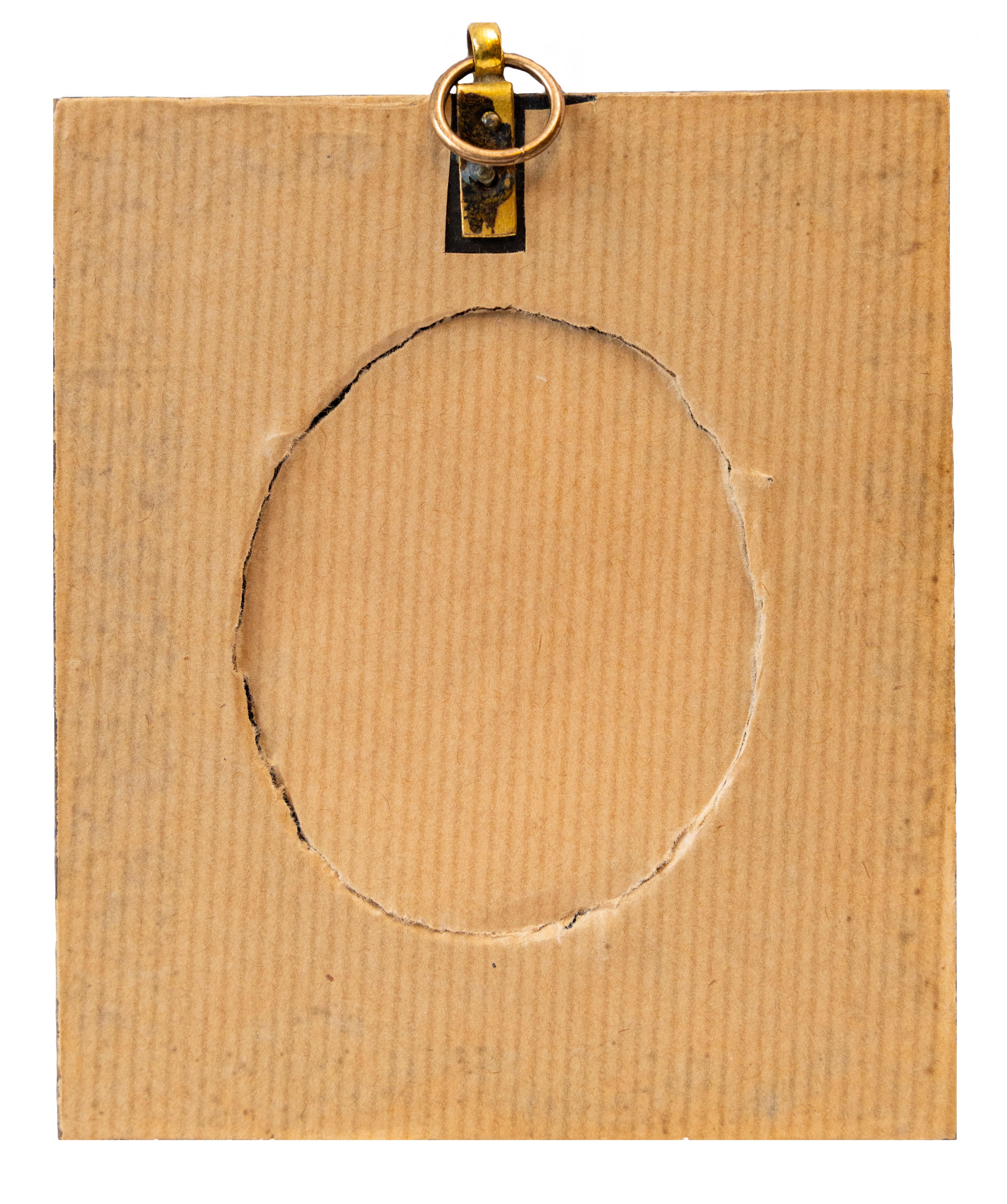 Portrait miniature, by F. Carbonara im Angebot 1