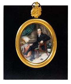 Portrait miniature, by F. Carbonara