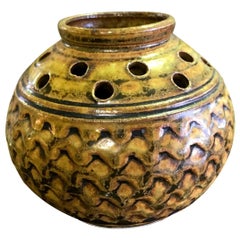 F. Carlton Ball Mid-Century Modern Signed Ceramic Pottery Glazed Studio Vase