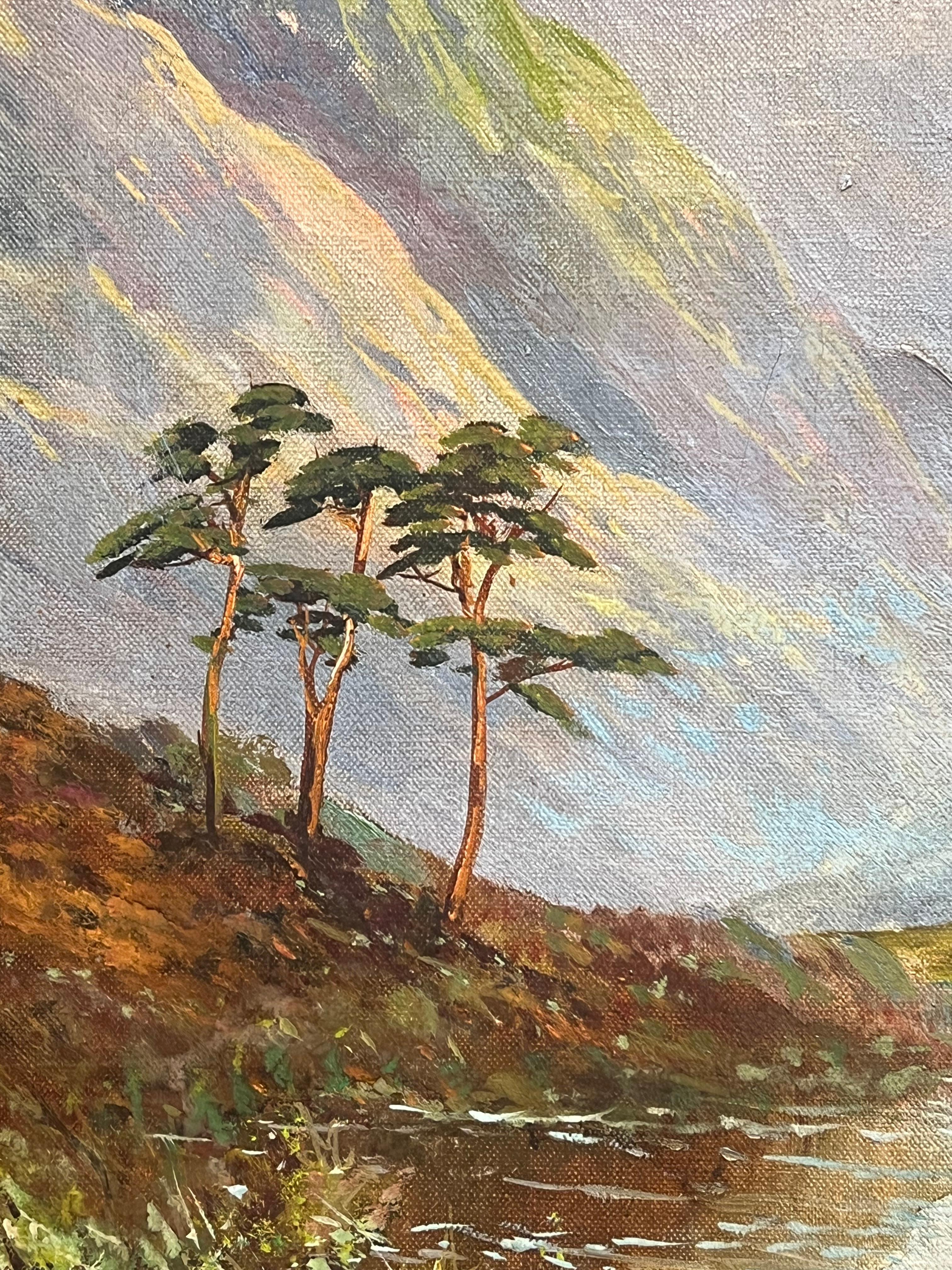 Antigüedades Escocesas Highland Mountain Valley River & Cottage Strathtay Perthshire en venta 5
