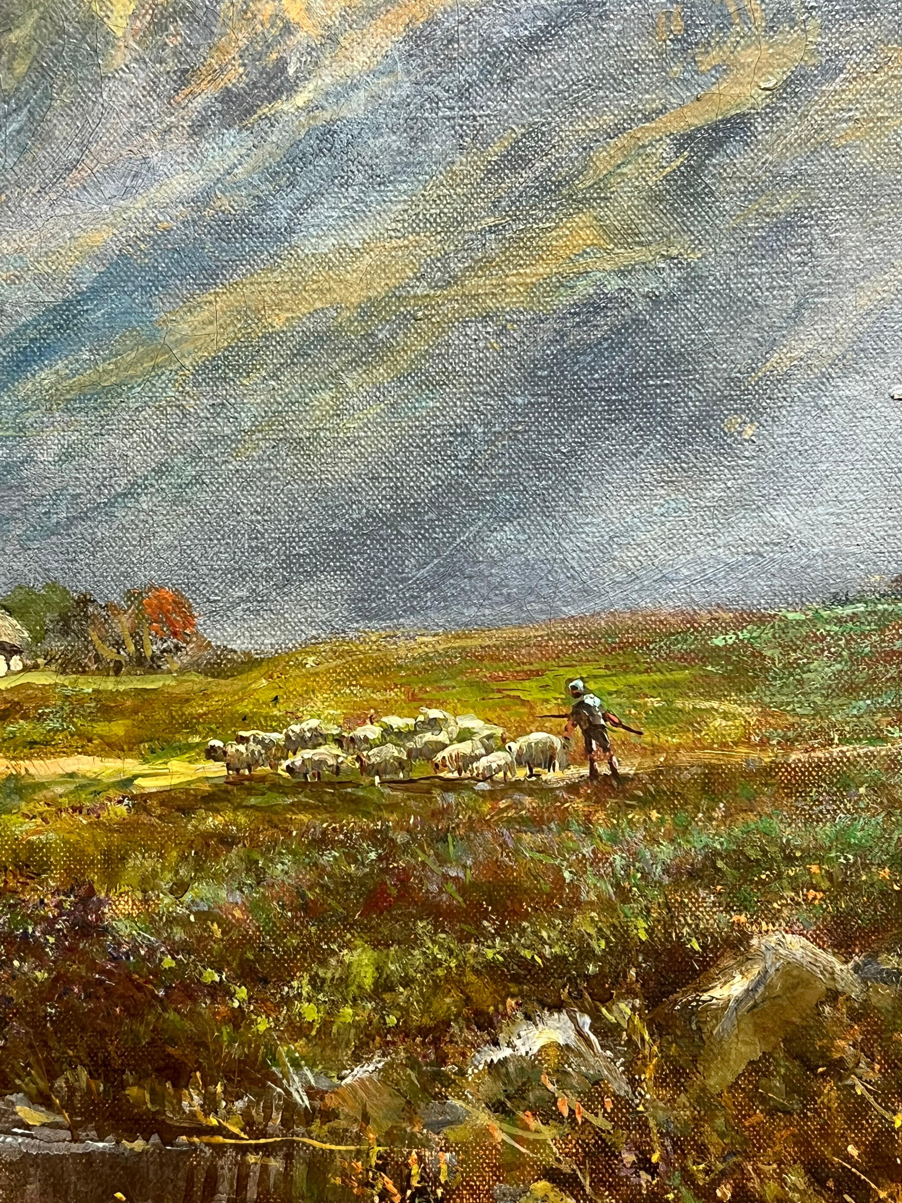 Antigüedades Escocesas Highland Mountain Valley River & Cottage Strathtay Perthshire en venta 1