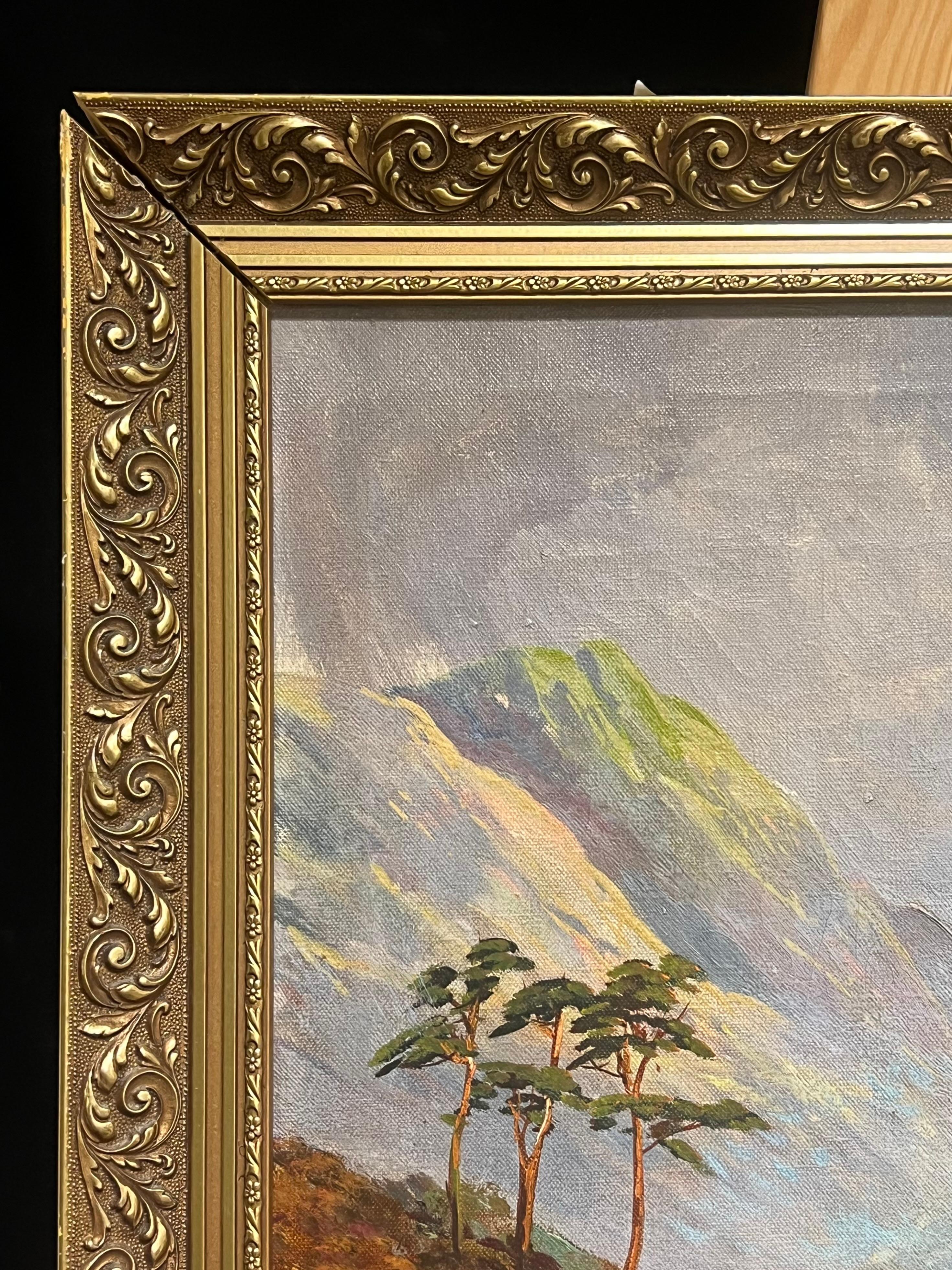 Antigüedades Escocesas Highland Mountain Valley River & Cottage Strathtay Perthshire en venta 4