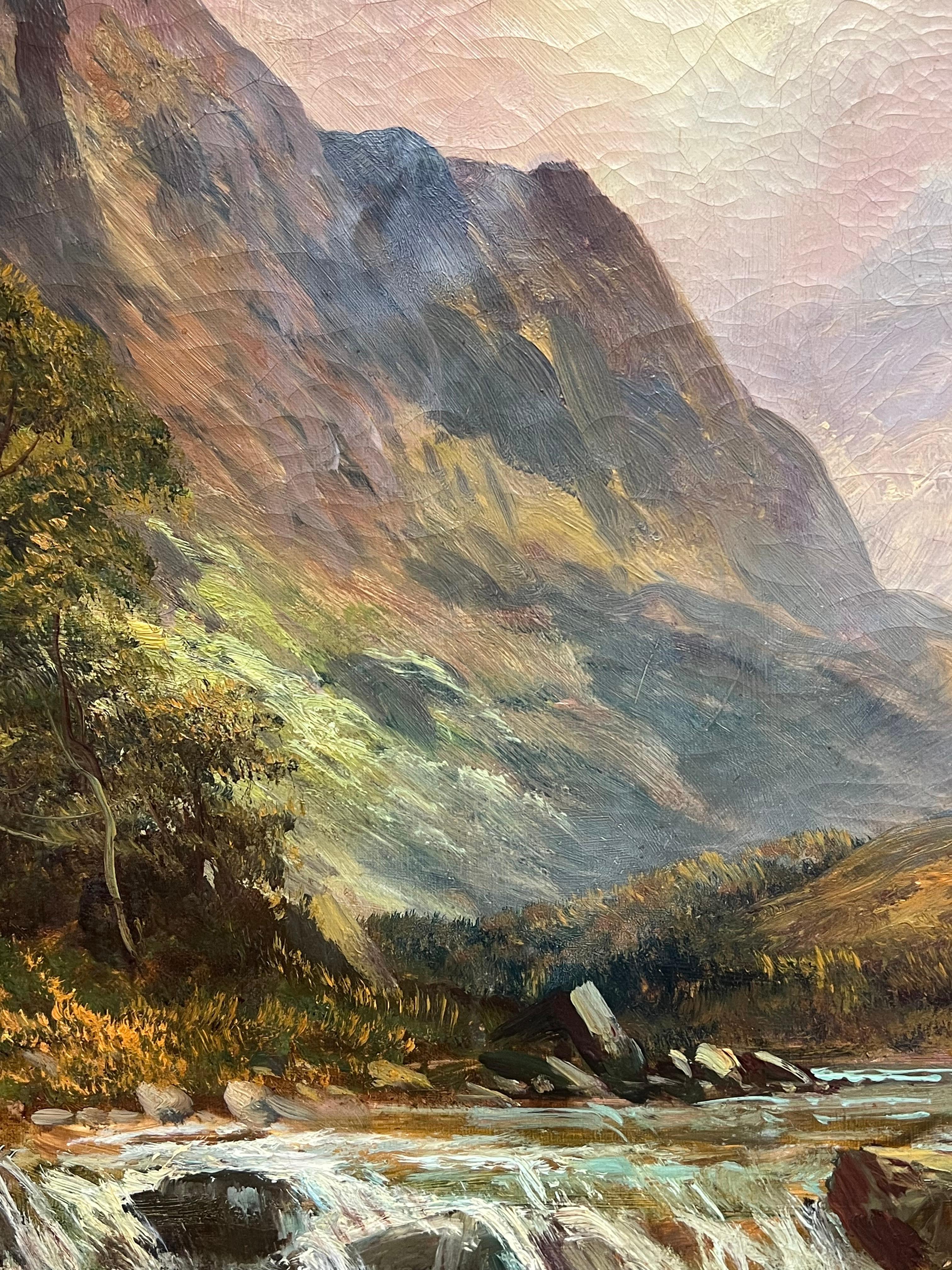 Das schottische Hochland
unterzeichnet von F. E. Jamieson (britisch 1895-1950)
Öl auf Leinwand, gerahmt
Gerahmt: 24,5 x 35 Zoll
Leinwand: 20 x 30 Zoll
Provenienz: Privatsammlung, Großbritannien
Zustand: Das Gemälde von F.E. Jamison ist in sehr guter