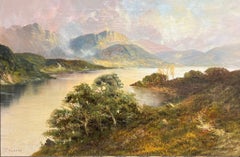 Majestic Highland Loch Landscape Serenity Oil Painting Scenic Mountain Lake